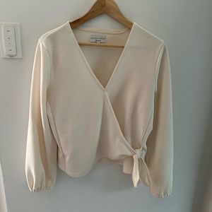 Madewell wrap shirt